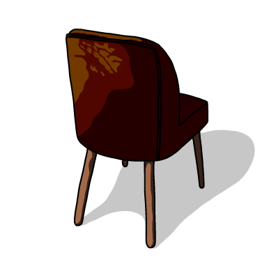 茶色い椅子