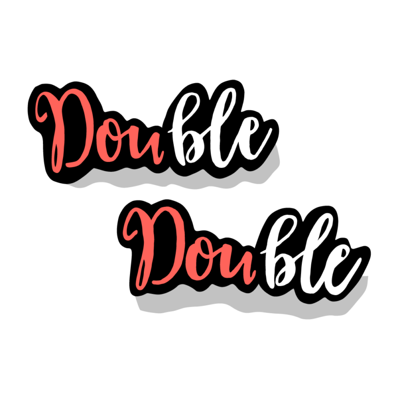 double,double（オレンジホワイト）