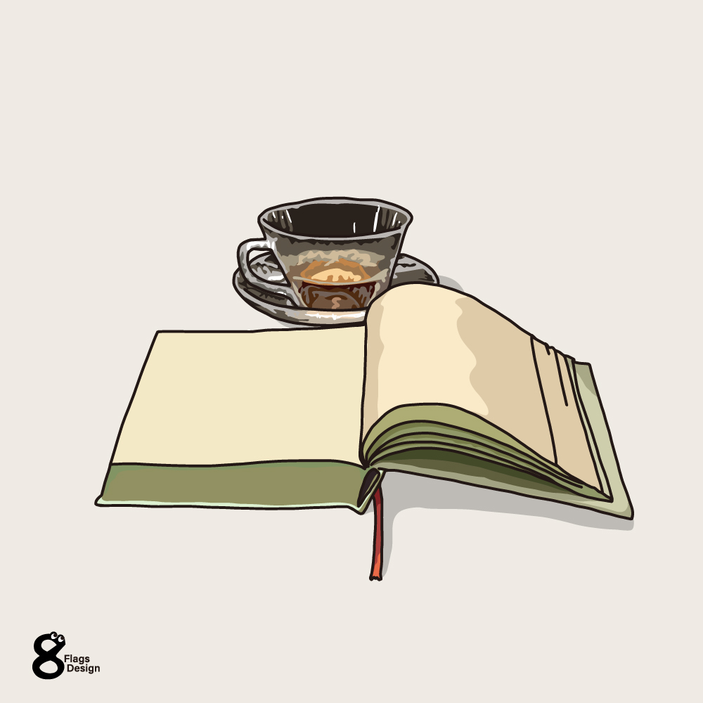 本と紅茶のキャッチ画像