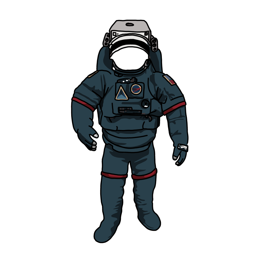 無料 商用利用okのベクター素材 宇宙服のイラスト ベクターシェルフ