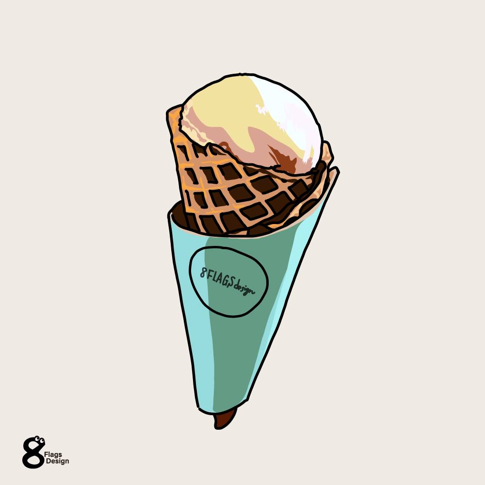 ワッフルアイスクリームコーンのキャッチ画像