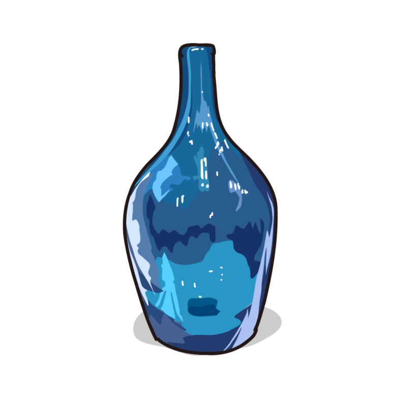 ブルーの瓶02