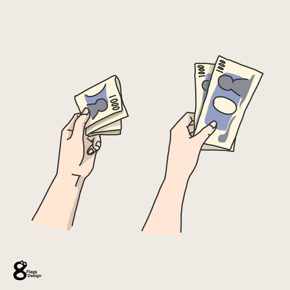 お金を持つ手のキャッチ画像