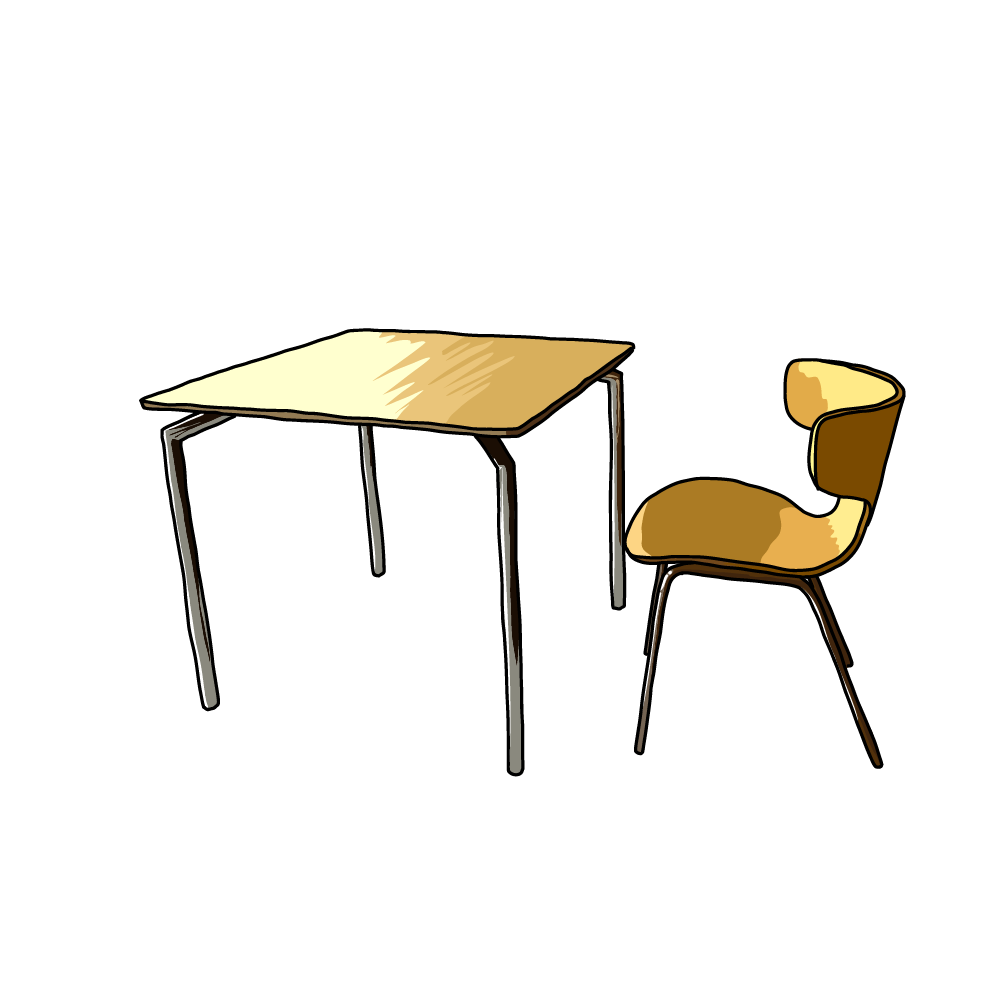 椅子とテーブル1