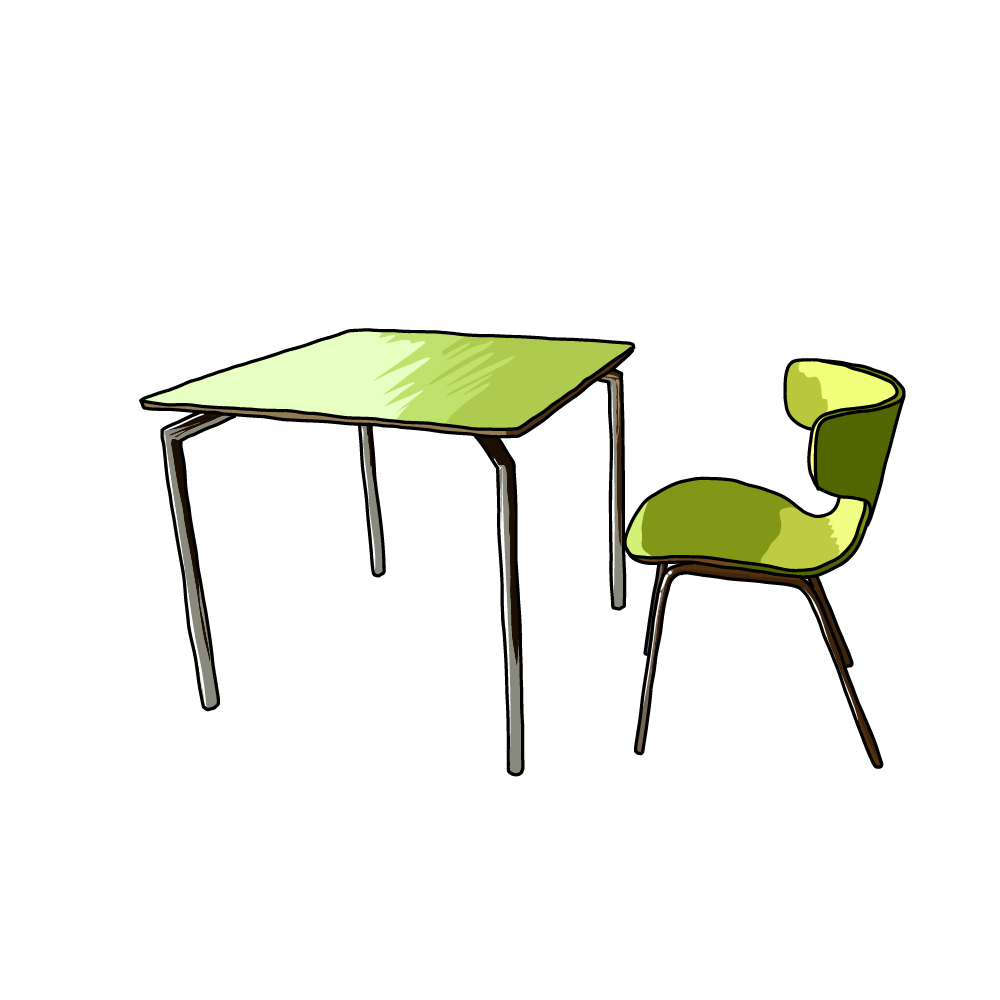 椅子とテーブル2
