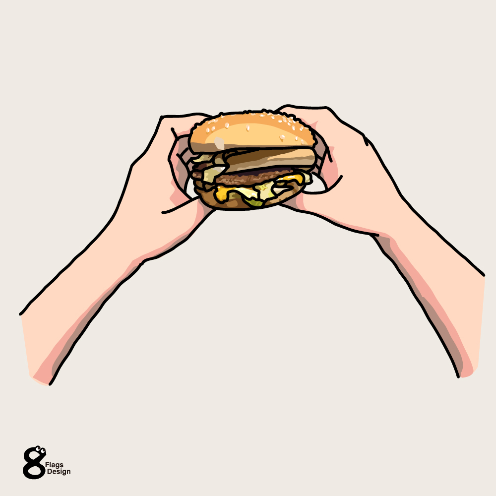 ハンバーガーのキャッチ画像