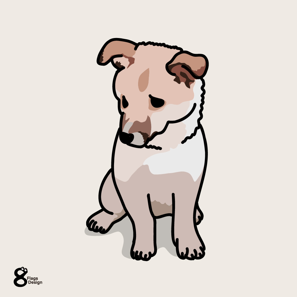 しょんぼり子犬のキャッチ画像